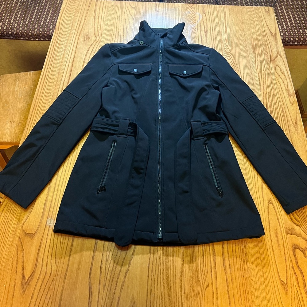 Vintage London Fog Black Belted Raincoat